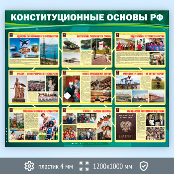 Стенд «Конституционные основы Российской Федерации» (VU-01-ECONOMY2)